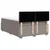 Vidaxl Box spring postelja z vzmetnico taupe 160x200 cm blago