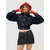 Bershka Krilo temno modra