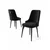 Hanah Home Set stolica Newa, 46x94x46 cm, 6 komada, Crne