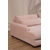 Atelier del Sofa Ugaona garnitura River 105x90x150cm Roze