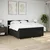 Krevet s oprugama i madracem crni 200x200 cm od tkanine