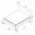Hanah Home Ram za krevet Samira, 164x122x200 cm, Sivi
