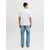 JACK & JONES Majica nočno modra/temno rdeča/bela