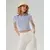 Sinsay - Crop top s vezom - bledoplavo