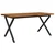 vidaXL Jedilna miza z naravno robom 160 x 90 x 75 cm