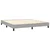 vidaXL Box spring postelja z vzmetnico LED sv. siva 160x200 cm blago