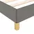 Den Posteljni okvir temno siv 200x200 cm blago