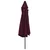 Vidaxl Zunanji senčnik s kovinskim drogom 390 cm bordo rdeč