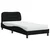 Krevet s madracem Hvar crni 80 x 200 cm od tkanine