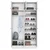 Hanah Home Ormar za hodnik EA146 - 3882, 119,6x226,4x37,5 cm, Beli