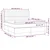 Vidaxl Box spring postelja z vzmetnico LED temno rjava 160x200cm blago