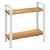 WENKO 53024100 - Polica LOUISA 32x33 cm bela/braon