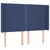 Vidaxl Box spring postelja z vzmetnico LED modra 140x200 cm blago