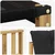 Set vanjskih sofa s jastukom 8 pcs Bijela i crna