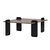 HANAH HOME Sto za dnevnu sobu Marais Venezia Walnut Wood Black