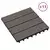 Pločice za decking 11 pcs Tamno smeđa 30 x 30 cm