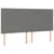 Vidaxl Box spring postelja z vzmetnico LED temno siva 180x200 cm blago