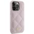 Originalen ovitek Guess za iPhone 15 Pro Max  Quilted Metal Logo - Roza