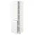 METOD Visoki element s policama/2 vrata, bela/Voxtorp matirano bela, 60x60x200 cm