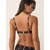 Next Bikini zgornji del  temno rjava / bela