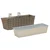 Vidaxl Ograja 2 szt. 50 x 17 x 17 cm Kovina