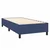 Vidaxl Box spring postelja z vzmetnico LED modra 90x200 cm blago