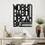 Wallxpert Zidna dekoracija Work Hard Dream Big 2, 46x55cm, Crna