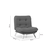 Atelier del Sofa Fotelja Misa 88x90x105cm Siva