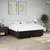 Vidaxl Posteljni okvir brez vzmetnice črn 180x200 cm blago