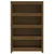 shumee vidaXL Knjižna omara medeno rjava 80x35x126 cm borov les