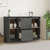 Komoda siva 111 x 34 x 75 cm od masivne borovine