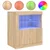 Komoda s LED svjetlima boja hrasta sonome 60,5x37x67 cm