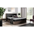 Boxspring postelja Wood 9 - 200x200 cm - temni hrast