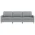 Vidaxl Trosed svetlo siv 210 cm blago