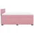 Vidaxl Box spring postelja z vzmetnico roza 140x190 cm žamet