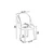Hanah Home Set stolica Axle, 85x59x146 cm, 6 komada, Krem