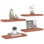 Polica na zidu 4 pcs Crvena 60 x 23 x 4 cm Konstruirano drvo