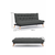 ATELIER DEL SOFA Sofa trosed Saki Dark Grey