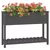 Sadilica s policom siva 111,5x34,5x81 cm od masivne borovine