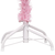 Umjetno osvijetljeno božićno drvce s kuglicama rozo 120 cm PVC