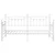 vidaXL vidaXL Postelja s predalom Bela 90x200 cm Jeklo, (22103332)