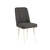 HANAH HOME Trpezarijska stolica Vina Sandalye Anthracite White