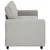 vidaXL Trosed kavč sivo-bel 220x77x82 cm blago