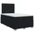 vidaXL Postelja boxspring z vzmetnico Črna 120 x 190 cm Blago