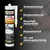 IsolBau Sanitarni silikon antracit Sanitär Silikon 2 x 300ml