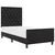 vidaXL vidaXL Postelja Črna 90x200 cm Velur, (22049351)