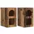 Noćni ormarić 2 pcs Staro drvo 29,5 x 33,5 x 50 cm