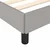Vidaxl Posteljni okvir brez vzmetnice siv 120x190 cm blago