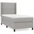 Vidaxl Box spring postelja z vzmetnico svetlo siva 90x190 cm blago