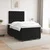 vidaXL Postelja boxspring z vzmetnico Črna 120 x 190 cm Žamet